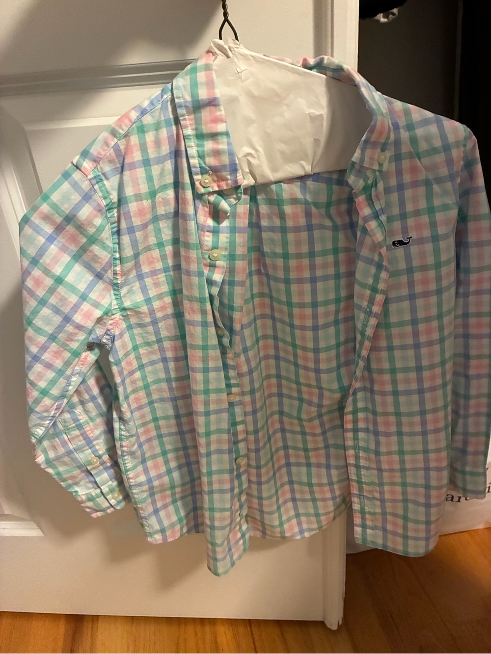 Vineyard Vines Boy’s Pastel Plaid Button-Down Shirt